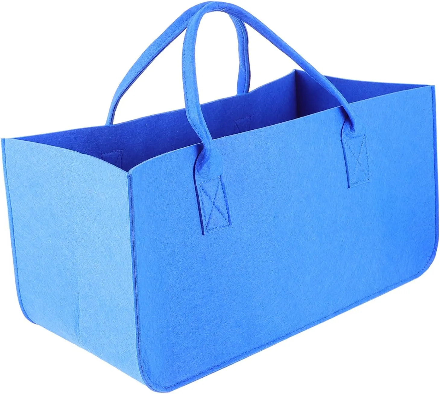 Tote Shopping Bag 1pc Recycle Bag for Shopping Travel Home Storage Large Pockets Stylish Reusable Felt Material