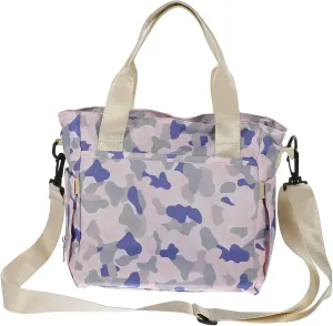 TOYANDONA Diaper Travel Bag Versatile Handbag for Moms Water Extra Wide Opening for Shopping and Traveling Stylish Camo Design