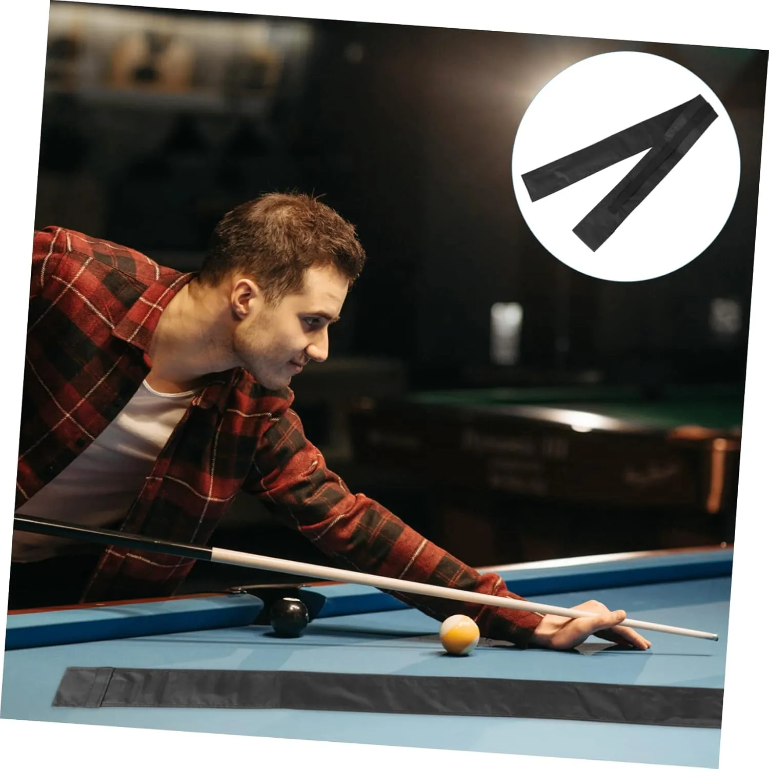 TOYANDONA Pool Cue Bag Billiards Accessories Bags Pouch Cues Stick Portable Billiard Bag Billiard Pool Bag