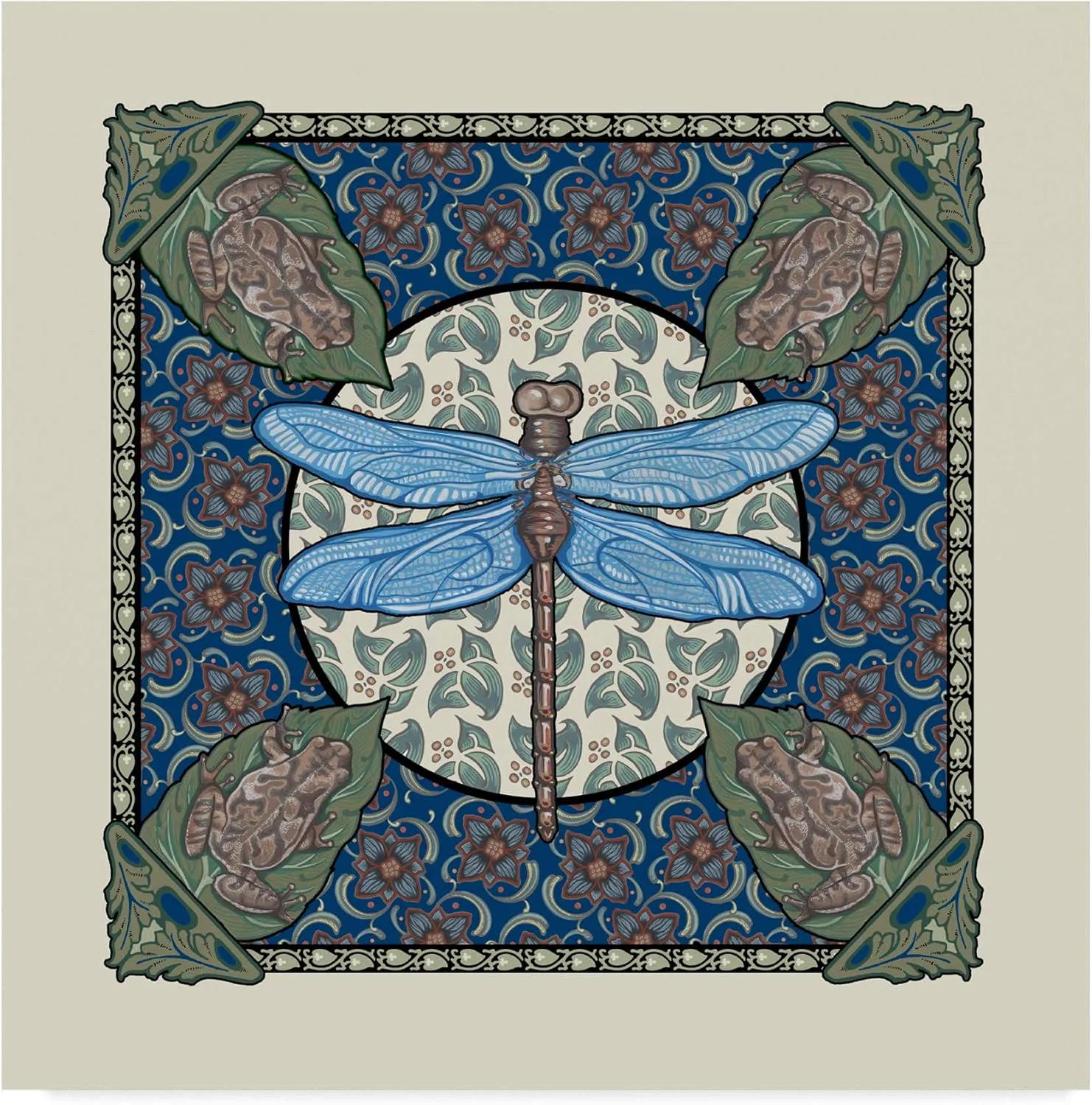 Trademark Fine Art, 14x14-Inch Apple Dragonfly by Michele Meissner