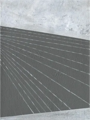Trademark Fine Art Canvas Wall Art - Jodi Fuchs 'Gray Matter Lines II' Wall Art for Living Room, Bedroom, or Office Décor 14 x 19 Inches