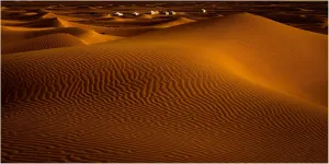 Trademark Fine Art Canvas Wall Art - Martin Steeb 'Desert Camp' Wall Art for Living Room, Bedroom, or Office Décor