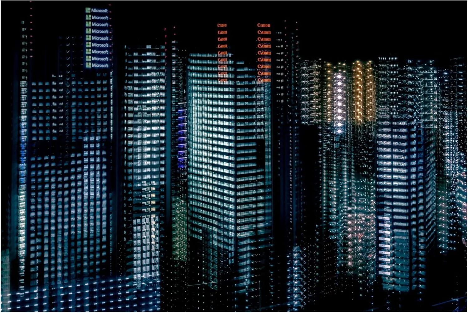 Trademark Fine Art Canvas Wall Art - Sasaki Makoto 'Tokyo Layers' Wall Art for Living Room, Bedroom, or Office Décor