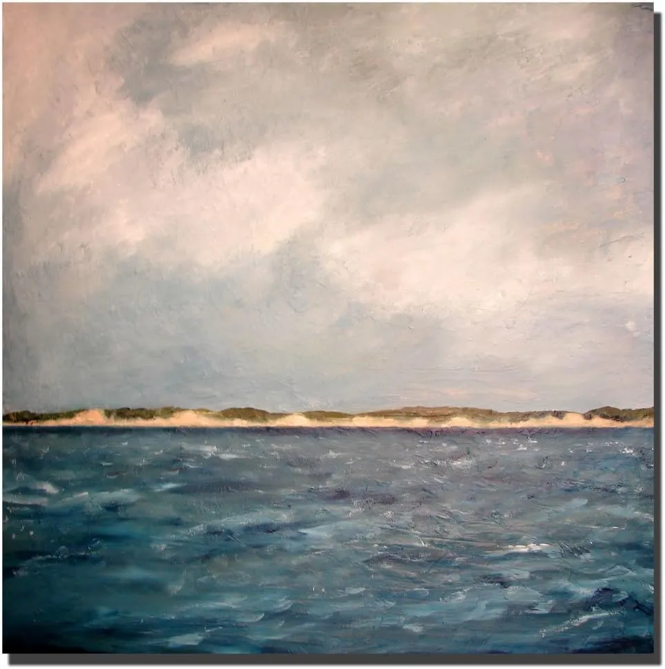 Trademark Fine Art Dunes of Lake Michigan Canvas Art by Michelle Calkins, 35 by 35-Inch