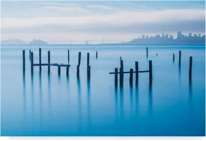 Trademark Fine Art Old Pier of Sausalito by Jonathan Zhang, 12x19-Inch, 12x19