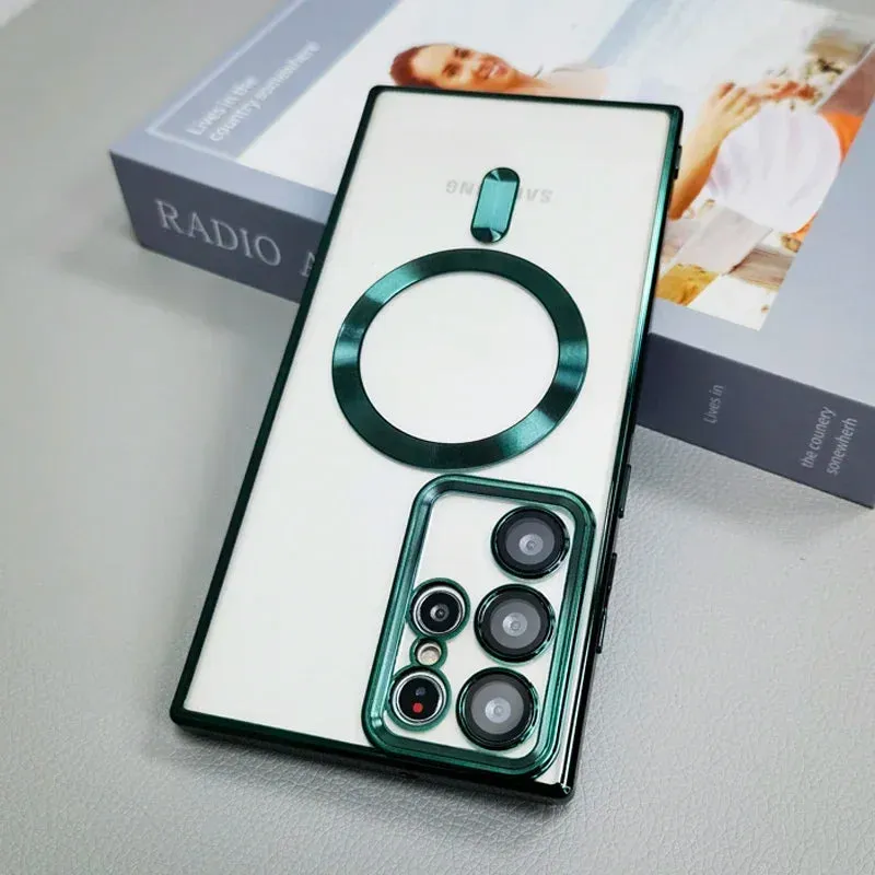 Transparent Clear Silicon Magsafe Case For Samsung Galaxy