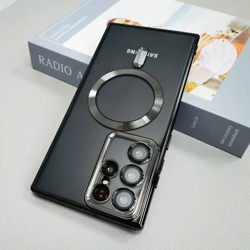 Transparent Clear Silicon Magsafe Case For Samsung Galaxy