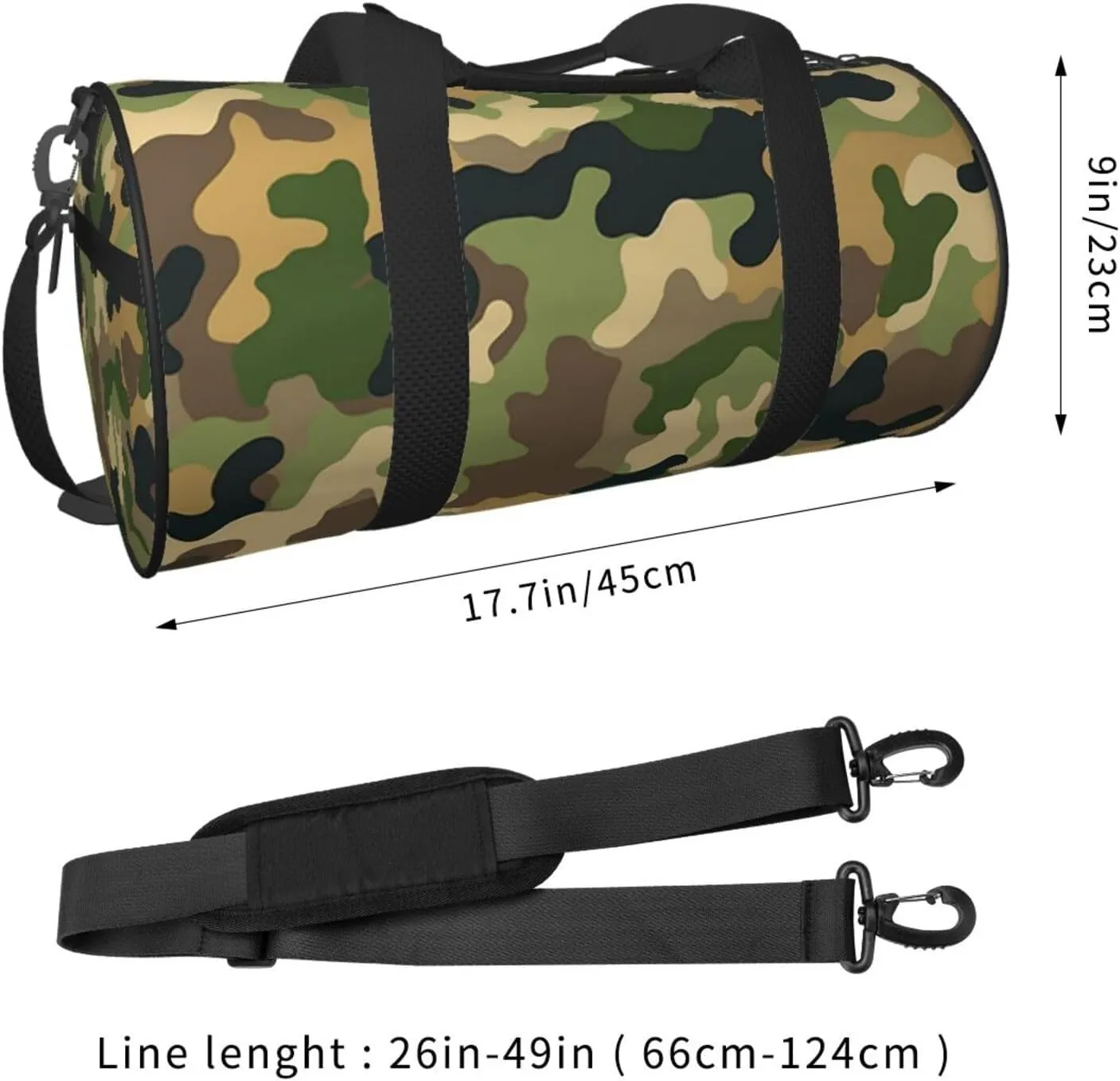 Travel Duffel Bag Solid Color Camouflage Weekender Overnight Bag For Men Women Large Capacity Sports Gym Bag Canvas Carry On Tote Bags For Travel Yoga