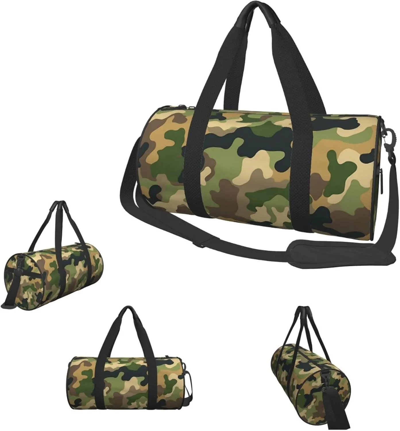 Travel Duffel Bag Solid Color Camouflage Weekender Overnight Bag For Men Women Large Capacity Sports Gym Bag Canvas Carry On Tote Bags For Travel Yoga