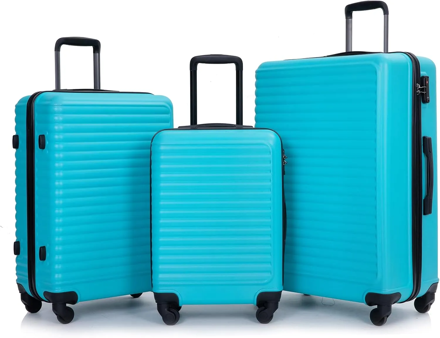 Travelhouse TravelhouseLuggageSets3PieceWear-ResistanceHardshellSpinnerWheelsSuitcaseSetswithTsaLock20/24/28TravelLuggagesClearanceLightweight