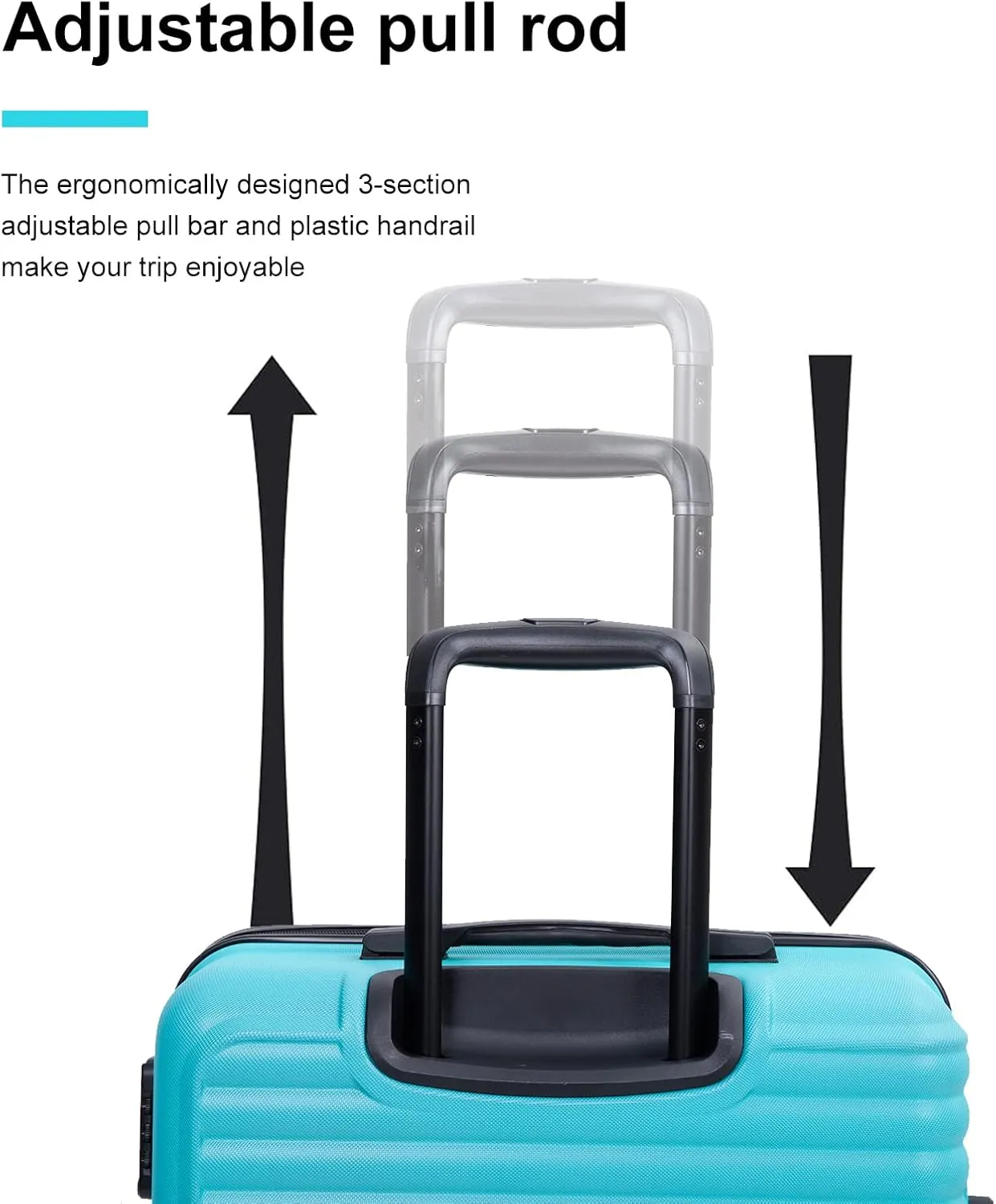 Travelhouse TravelhouseLuggageSets3PieceWear-ResistanceHardshellSpinnerWheelsSuitcaseSetswithTsaLock20/24/28TravelLuggagesClearanceLightweight