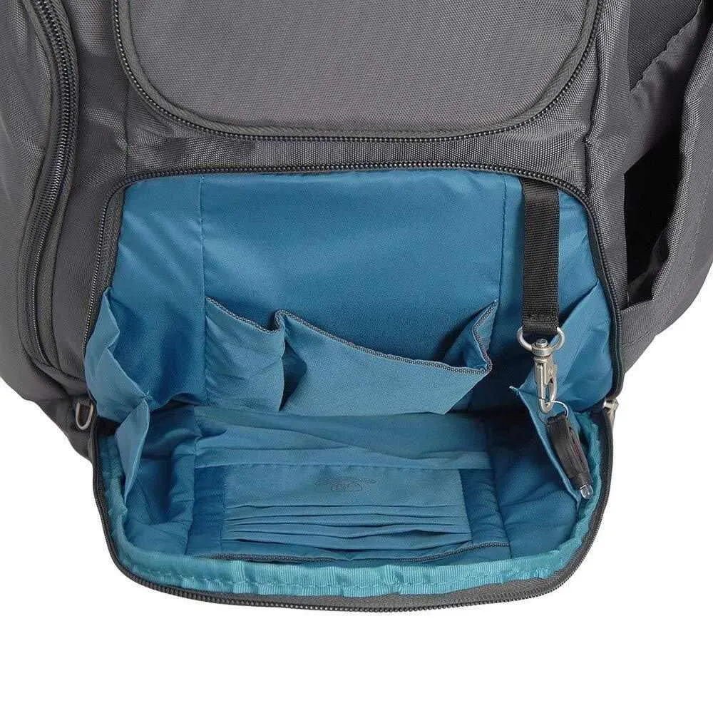 Travelon Anti Theft Classic Backpack (DARK GREY W/TEAL LINING)