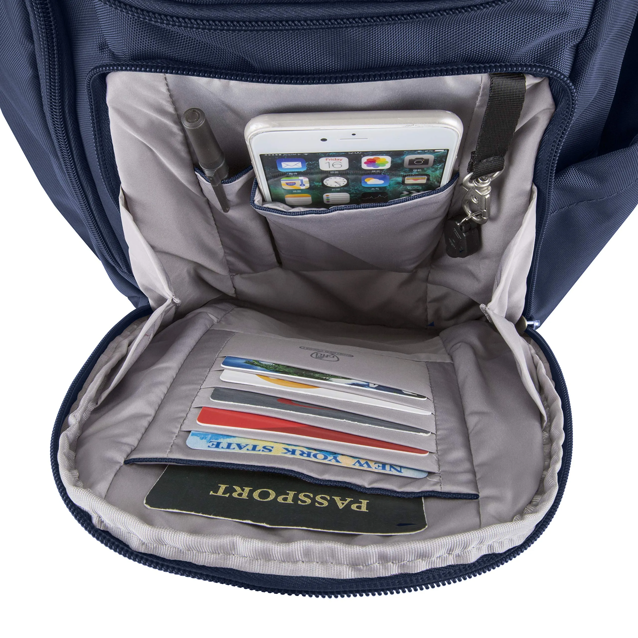 Travelon Anti Theft Classic Backpack, Midnight (Blue) - 42310 360