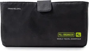 Travelon World Travel Essentials 7-Day Am/Pm Push Button Pill Case