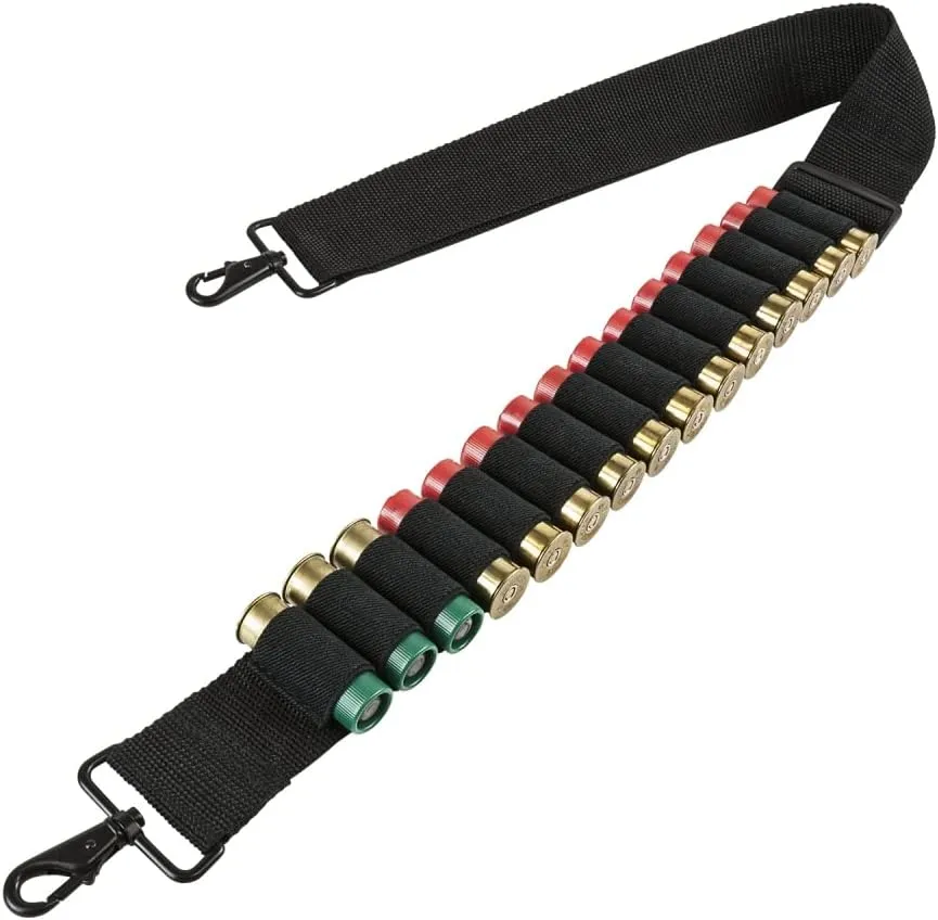 Trinity 15 Round Bandolier Bandoleer Shell Holder Sling Accessories 2 Point Sling Stevens 320 Home Defense Tactical Accessory Hunting Ammo Pouch molle Carry Security Military Crossbody Shoulder.