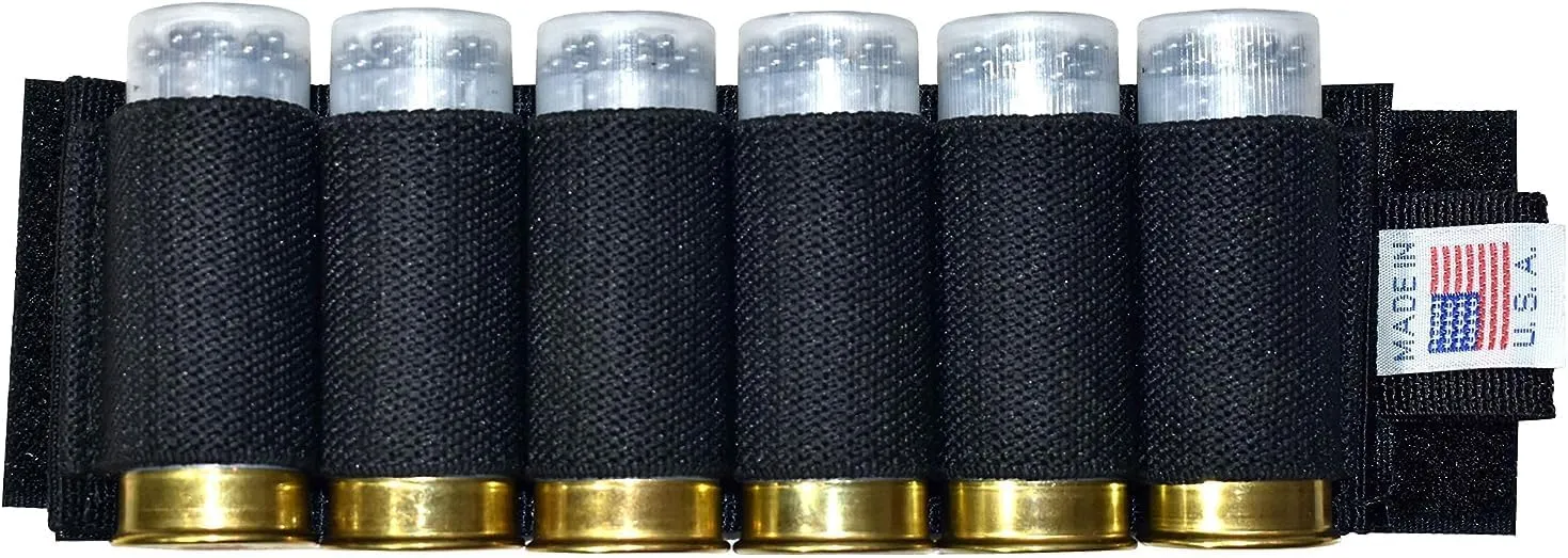 Trinity Shell Holder Compatible with Benelli M4 12 Gauge Pump Shells Carrier Hunting Accessory Holder Tactical Shell Pouch Ammo Shell Round slug Carrier Reload Adapter Target. Black