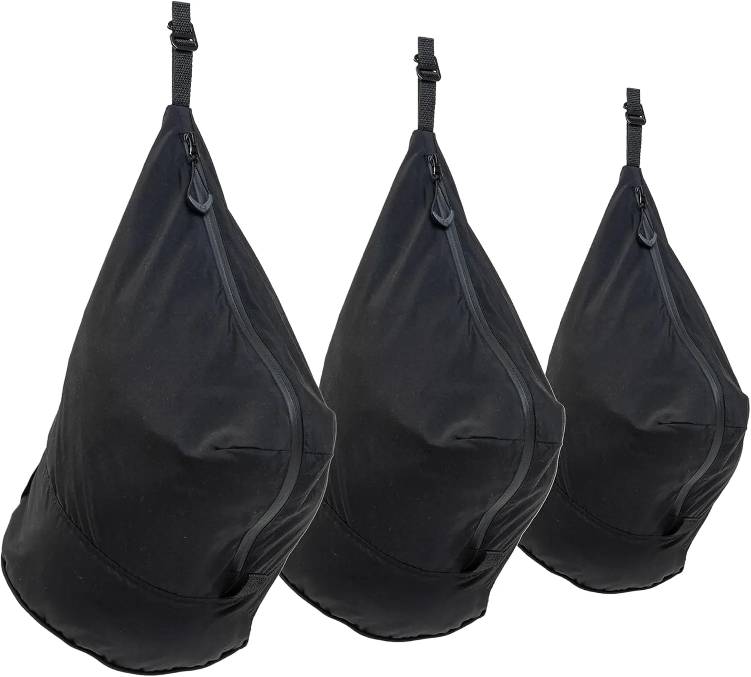 trtl Packing Pods, Black - Packing Cubes for Travel - Compression Packing Cube with Water Resistant Fabric - Comes with 3 Cube Sizes (Small, Medium, Large) - 3 Pack