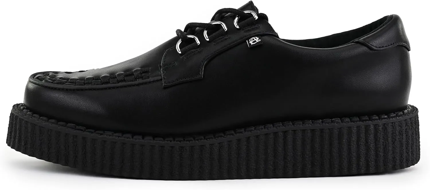 T.U.K. Black Anarchic Creeper Shoes for Women and Men