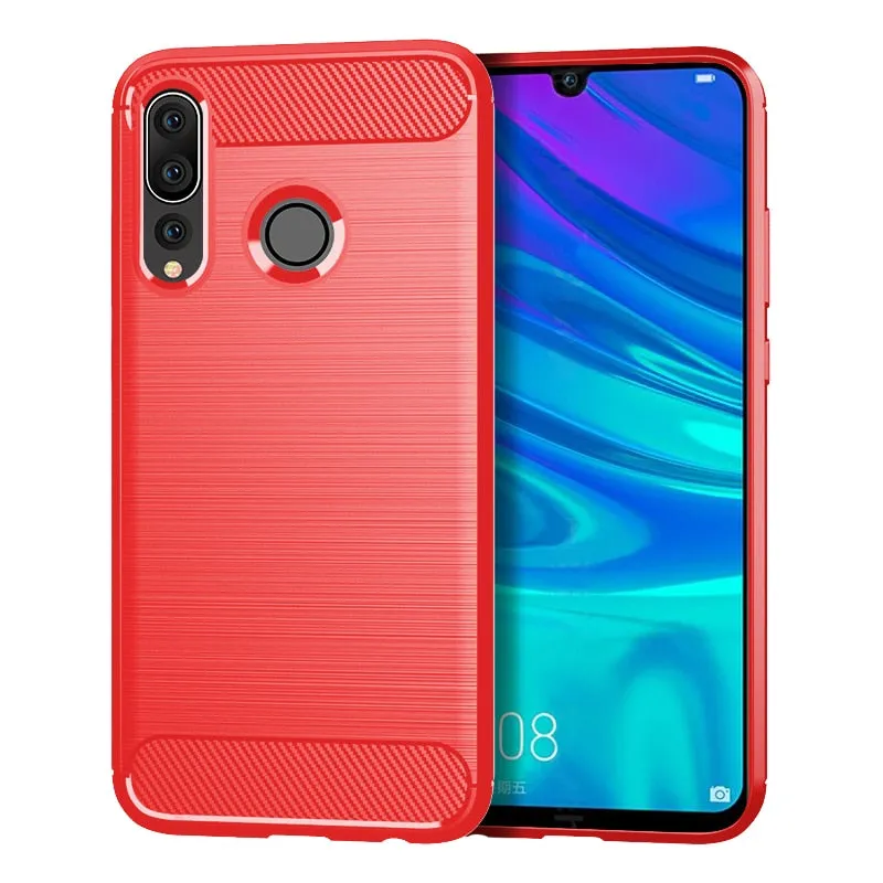 Ultra-Slim Carbon Fiber Textured Brushed Case For Huawei