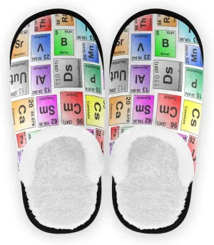Unisex Slippers Fuzzy Feet Plush Cotton Slippers Anti-Slip Warm House Shoes M/L