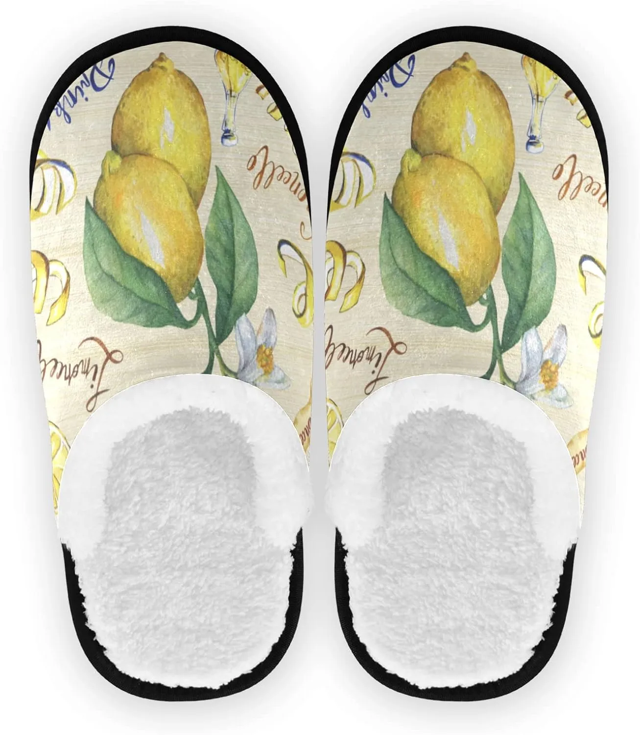 Unisex Slippers Fuzzy Feet Plush Cotton Slippers Anti-Slip Warm House Shoes M/L