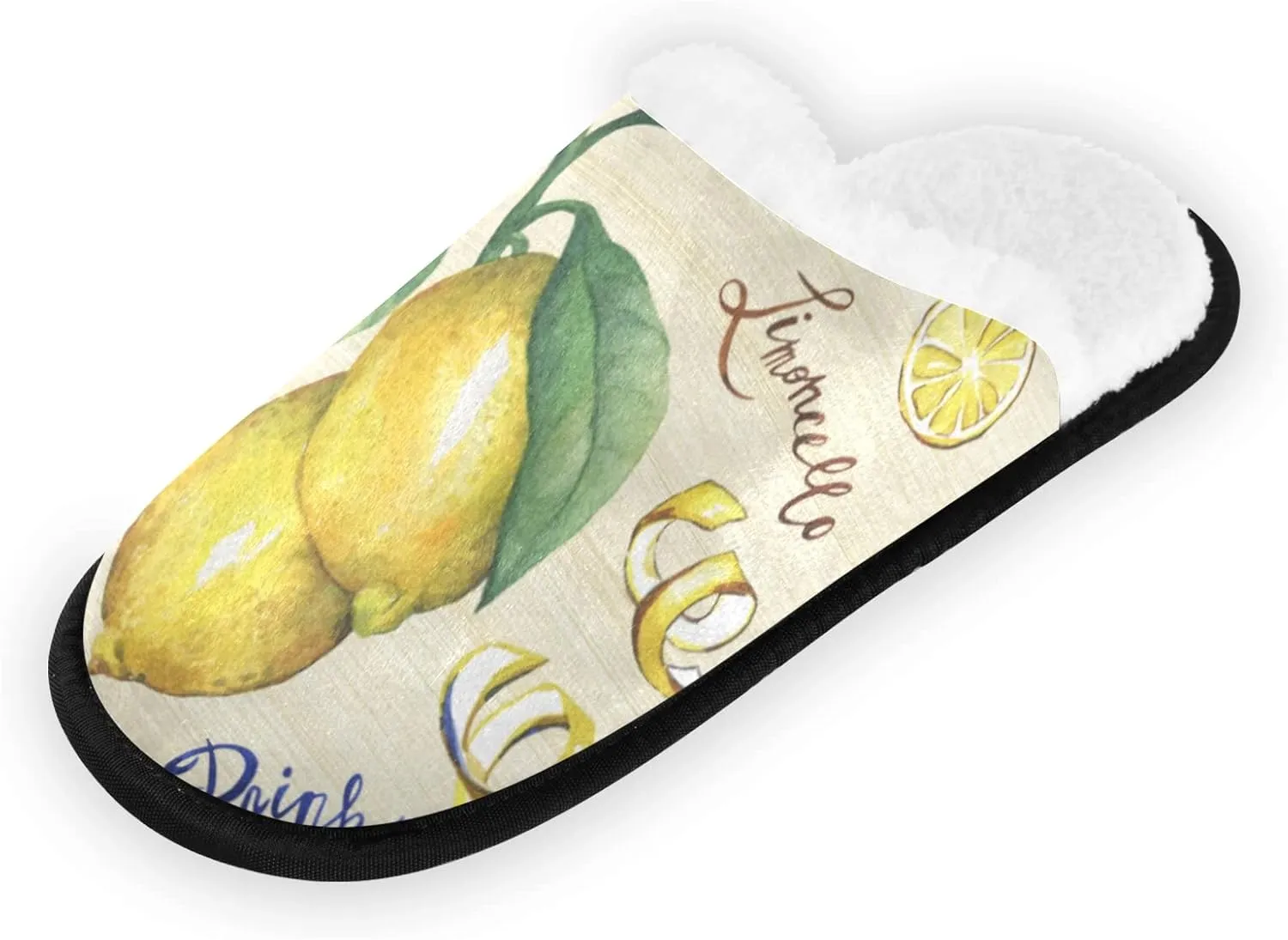 Unisex Slippers Fuzzy Feet Plush Cotton Slippers Anti-Slip Warm House Shoes M/L