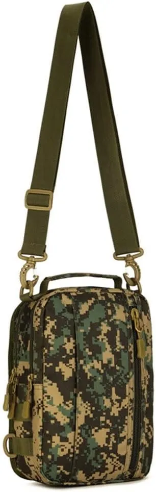 UNISTRENGH Tactical Military Sling Bag Chest Pack Molle Daypack Backpack Casual Shoulder Bag Crossbody Duty Gear (Jungle camouflage)