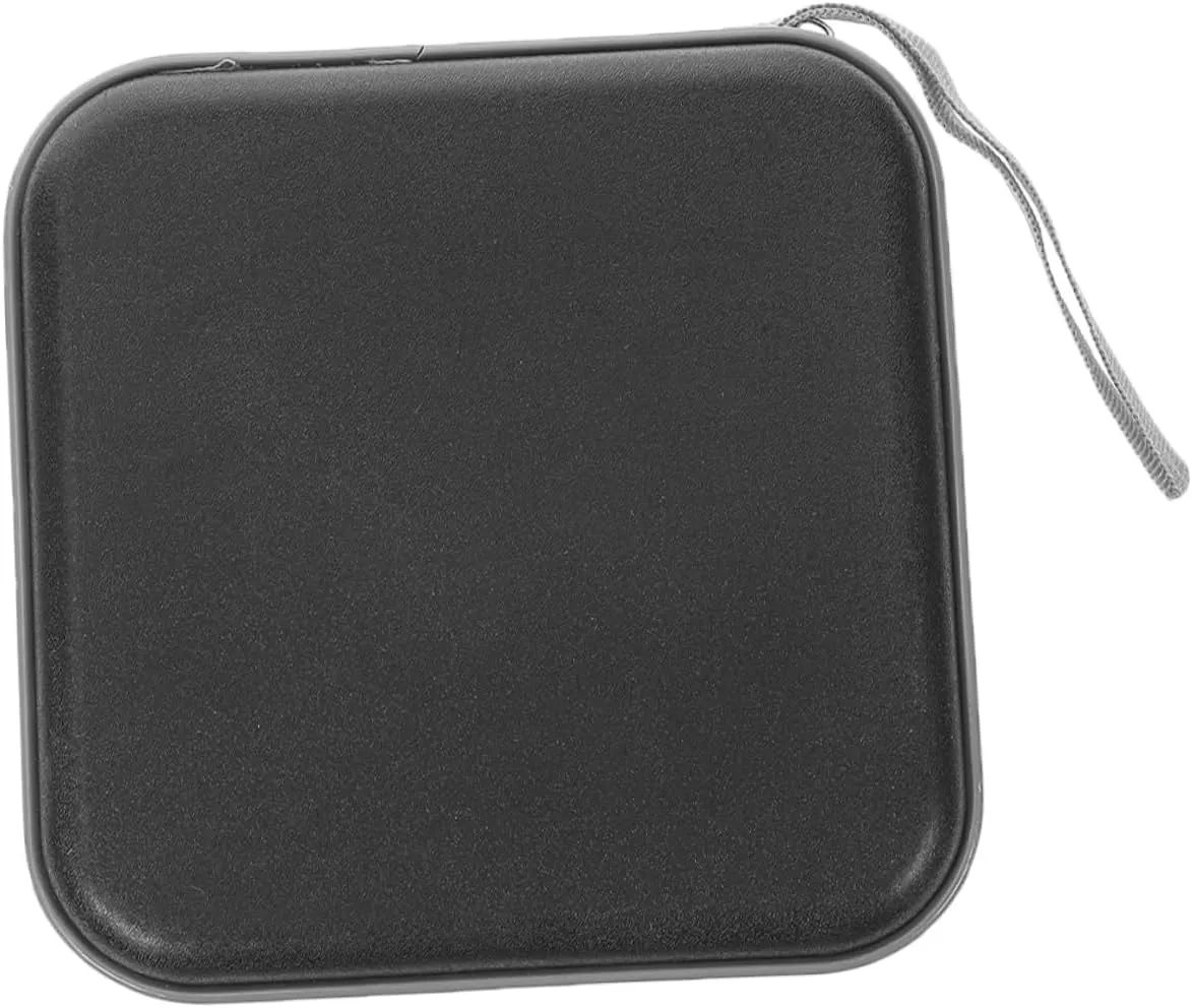 Unomor 40 Cd/DVD Storage Bag Travel Wallet DVD Holder DVD Organizer Cd Carrying Case Cd Holder Disc Storage Pouch Media Case Plastic Black