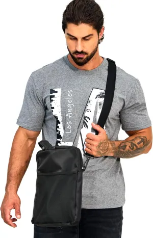 Urine Drainage Bag Holder with Catheter Bag Covers Internal Fixation Buckle Adjustable Shoulder Strap Urinary Bag Post-Ope (Black1)