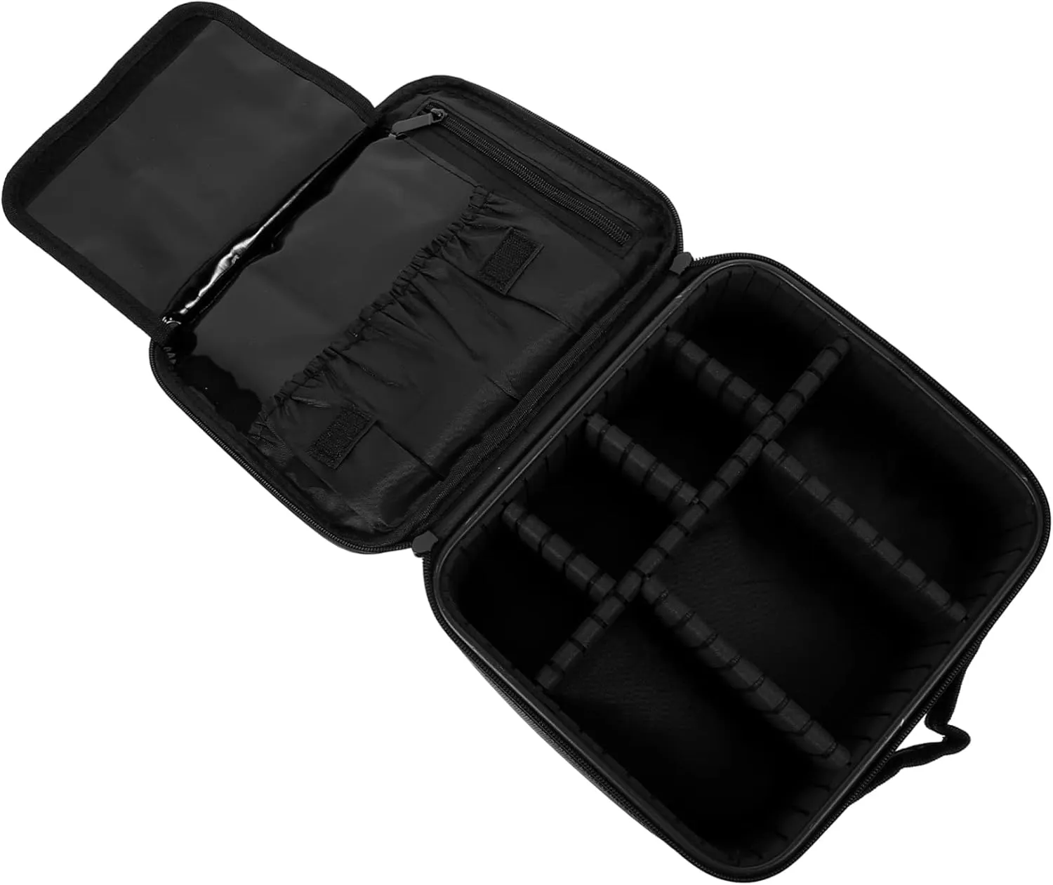 VICASKY Stylish Makeup Pouch Multiple Compartments Oxford Fabric Bag for Cosmetics Toiletries Portable
