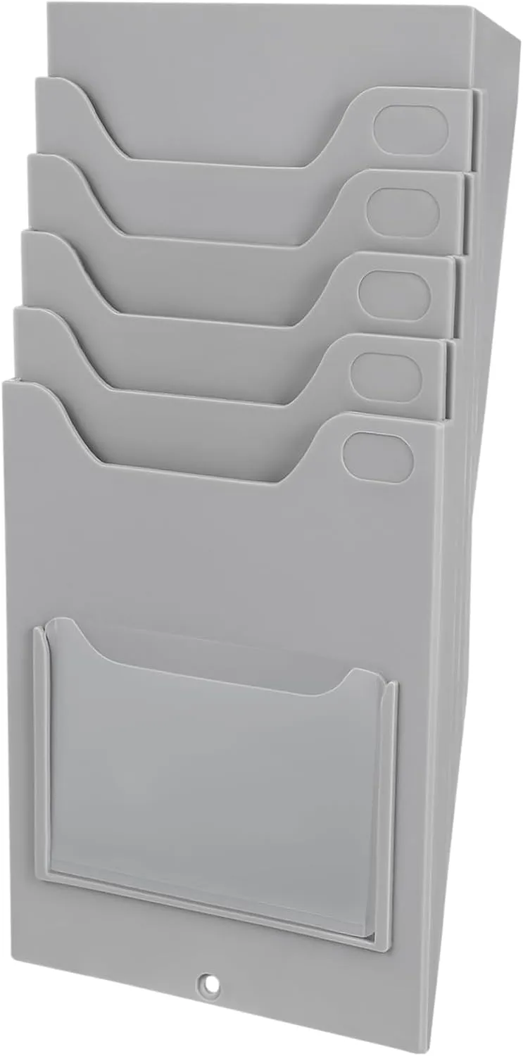 Warehouse Material Card Rack Job Holder Card Pocket Racks Clock Card Rack Attendance Cards Organizer Dividers Business Card Organizer Wall Organiser Organizers Light Plastic