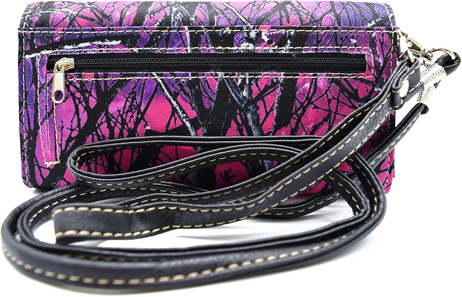 Western Camouflage Cross Wings Country Purse Single Shoulder Bags Clutch Women Blocking Wristlet Wallet