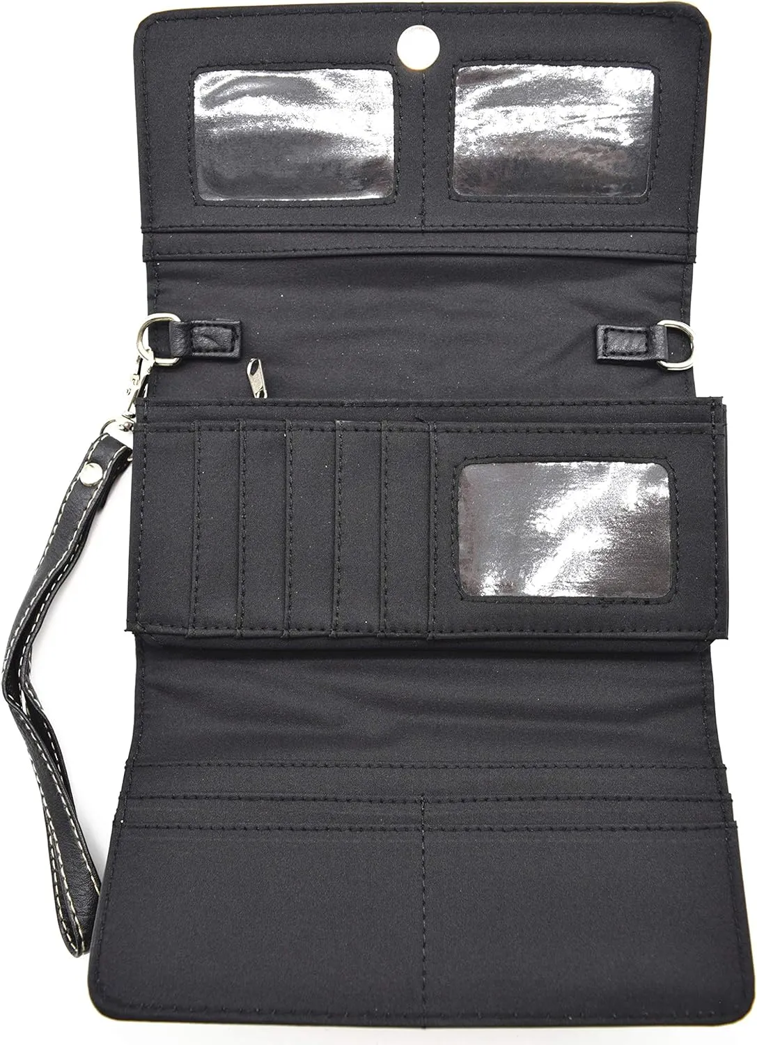 Western Camouflage Cross Wings Country Purse Single Shoulder Bags Clutch Women Blocking Wristlet Wallet