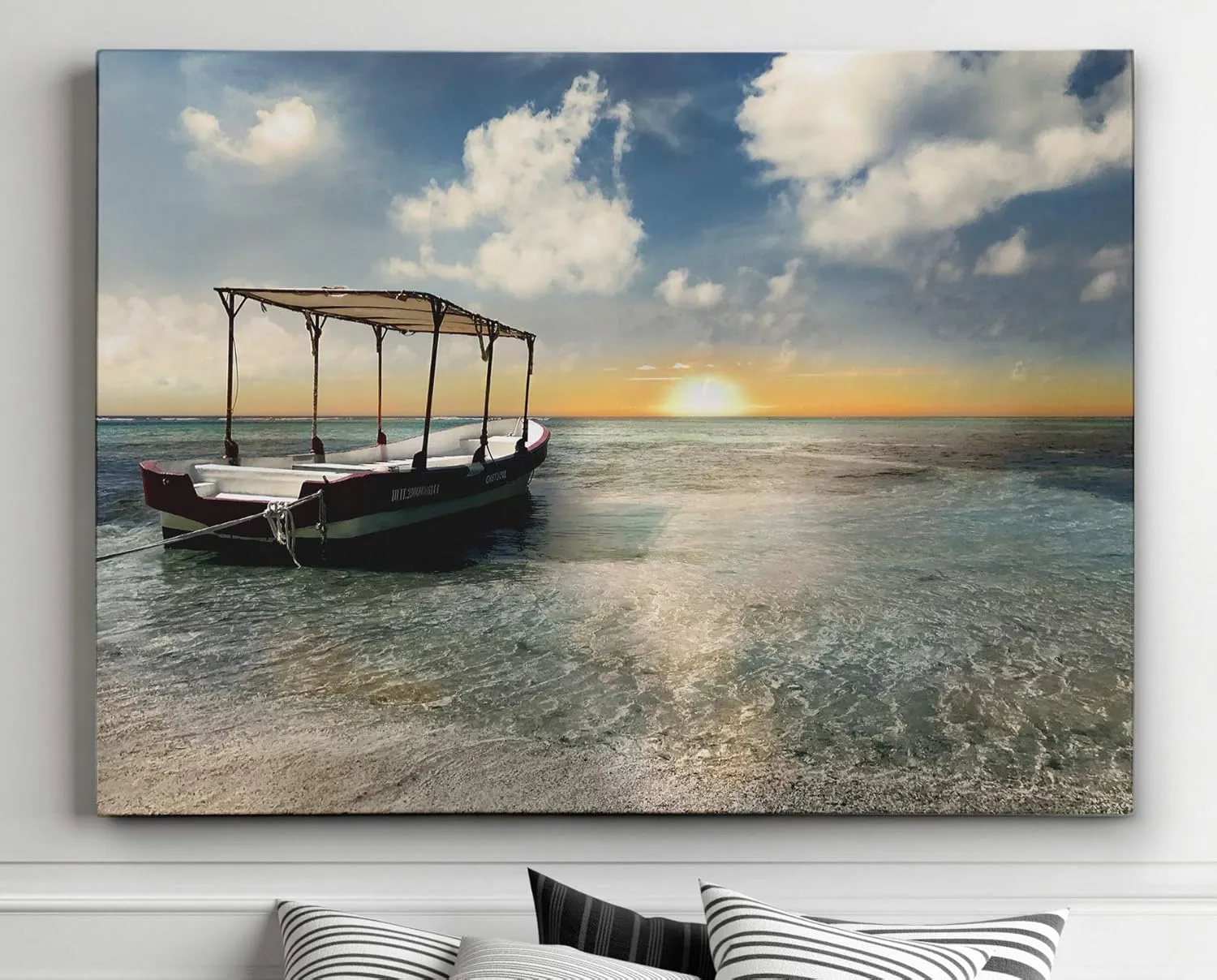 Wexford Home Costa Maya Sunset Gallery Wrapped Canvas Wall Art, 16x20
