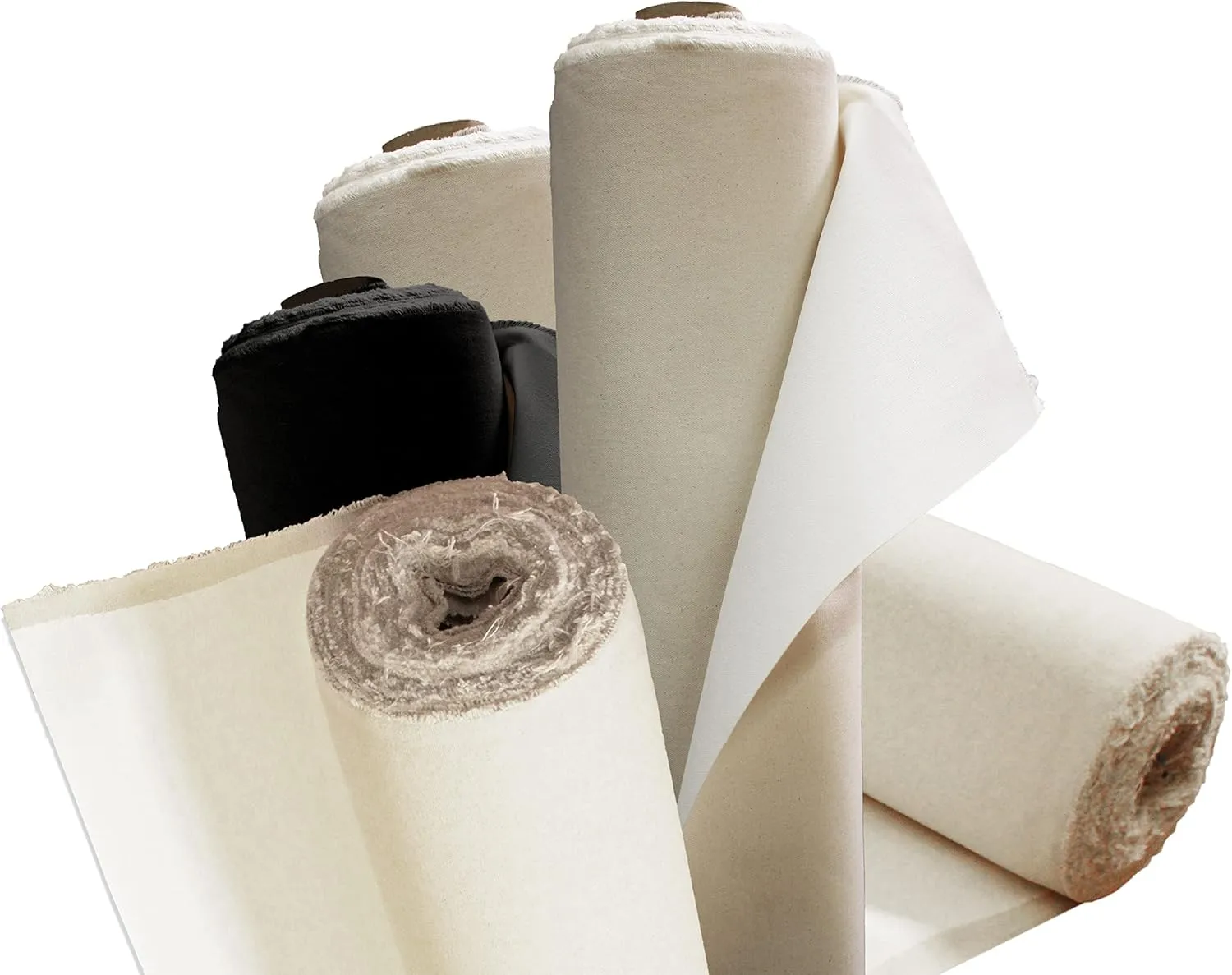 White 6 Yd Primed Canvas Roll 84" Wide 13oz, Triple Gessoed Cotton Canvas Roll for Painting Large Cotton Rolled Canvas for Painting,Quality Artist Canvas Roll,Duck Canvas Roll,Painters Canvas Roll
