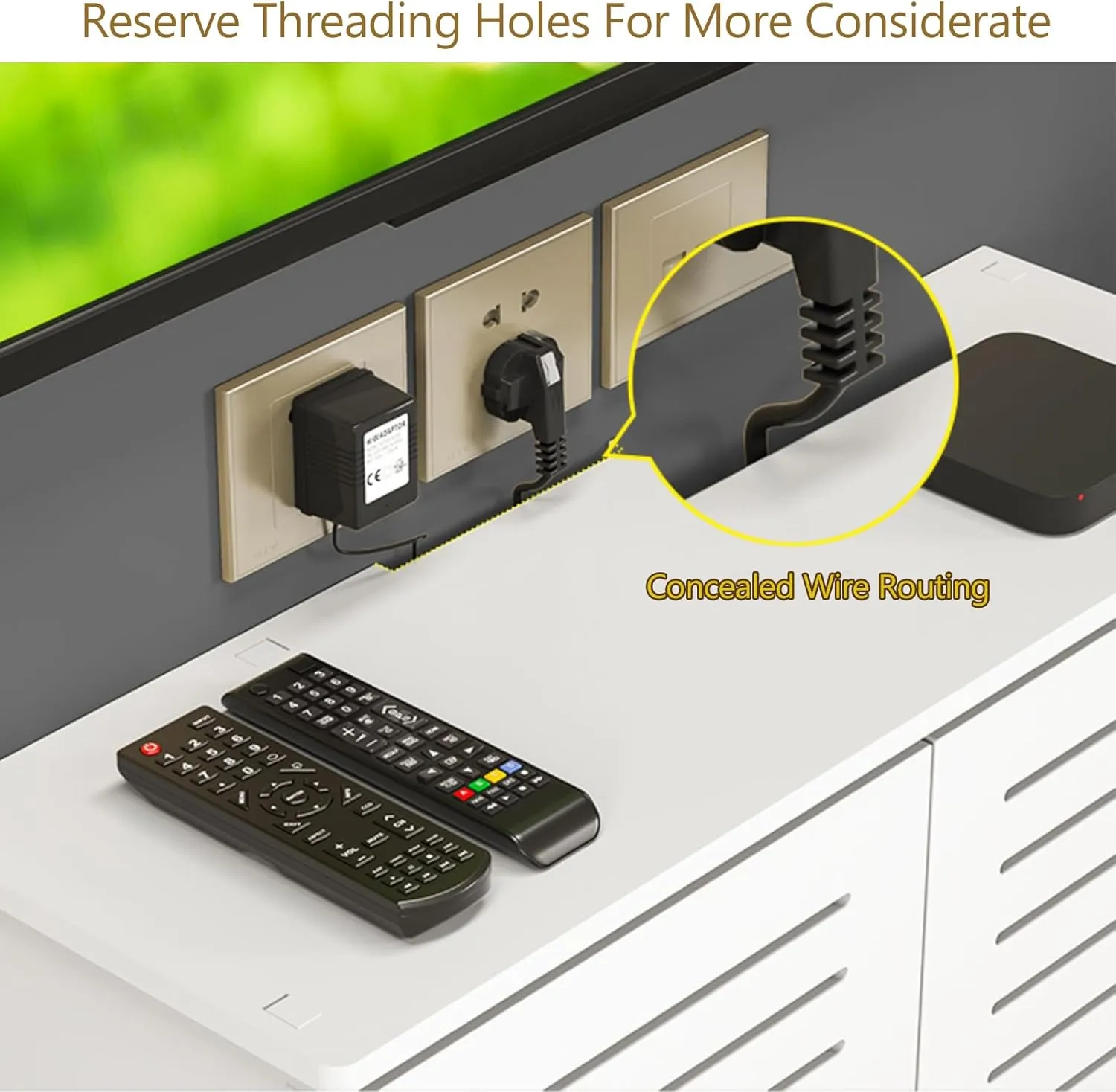 WiFi Router Storage Cabinet, Router Storage Box, Router Shelter Cabinet,PVC Breathable Grid Router Modem Hider Organizer for TV set-top boxes cable media equipment(35.4"Lx31.5"Hx11.8"W, White)