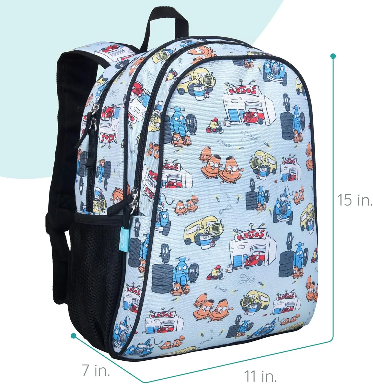 Wildkin Jo's Garage 15 Inch Backpack