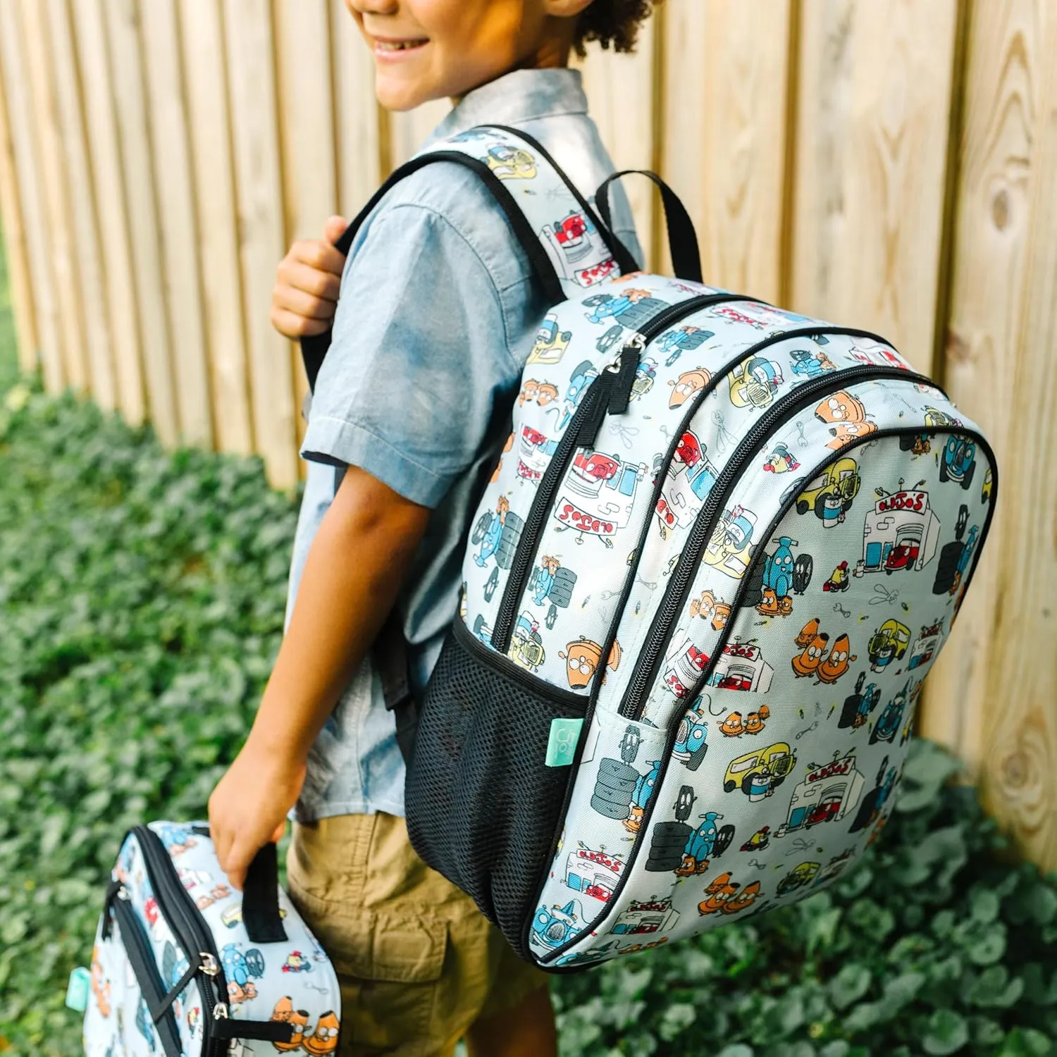 Wildkin Jo's Garage 15 Inch Backpack
