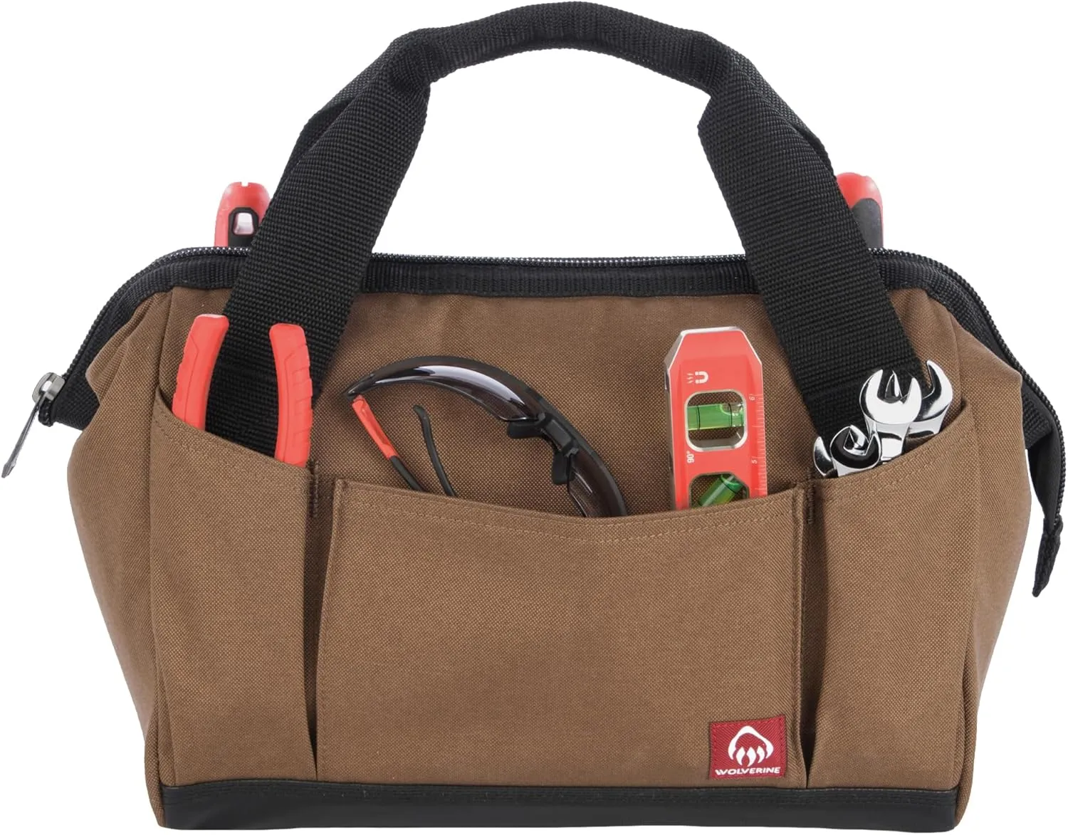 Wolverine Tool Bag |Tote | Utility Roll | Durable Nailhead Nylon, Adjustable Straps, and Versatile Pockets