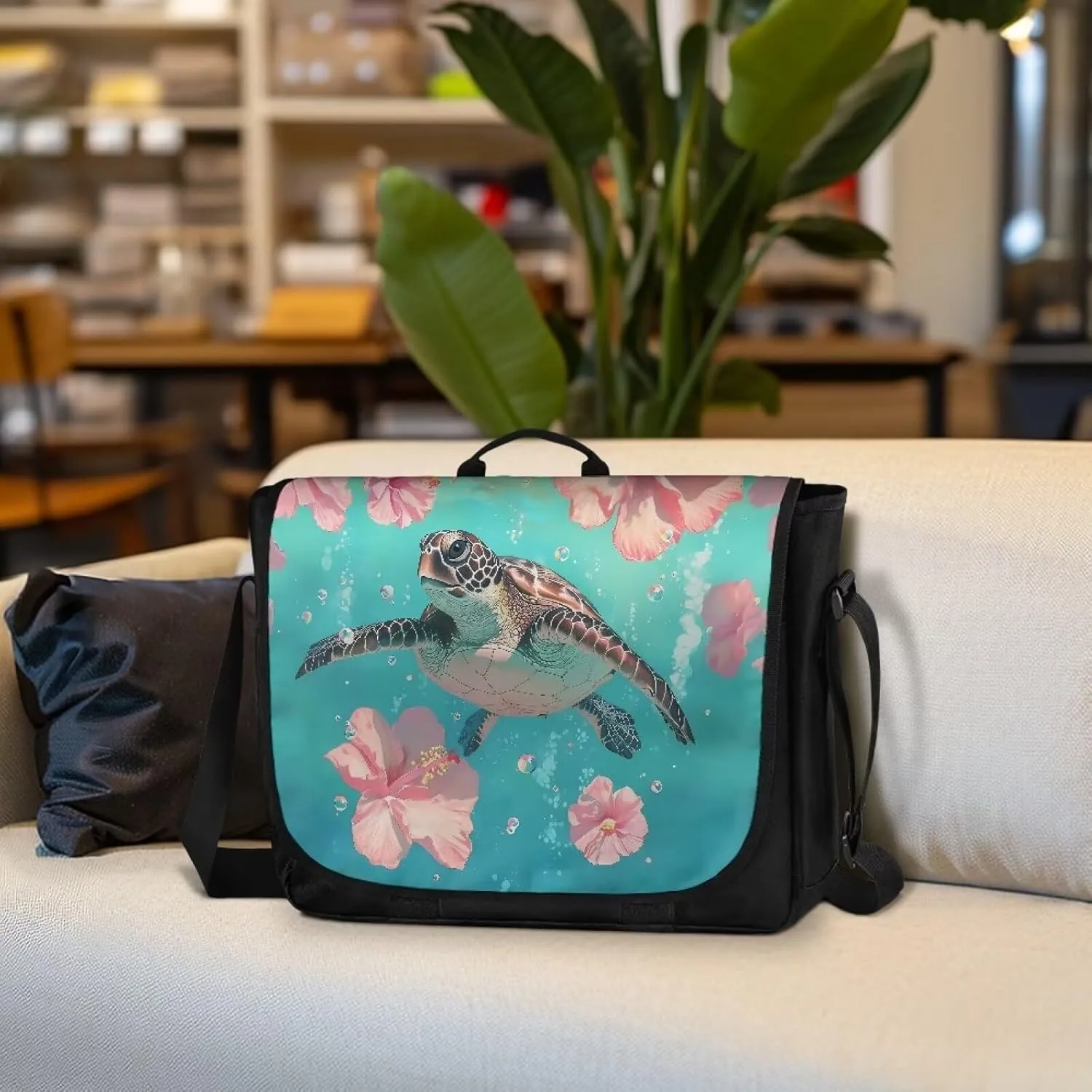 Women Vintage Flap Crossbody Bag Classic Large Messenger Bag Travel Shoulder Handbag Men Portable Laptop Satchel