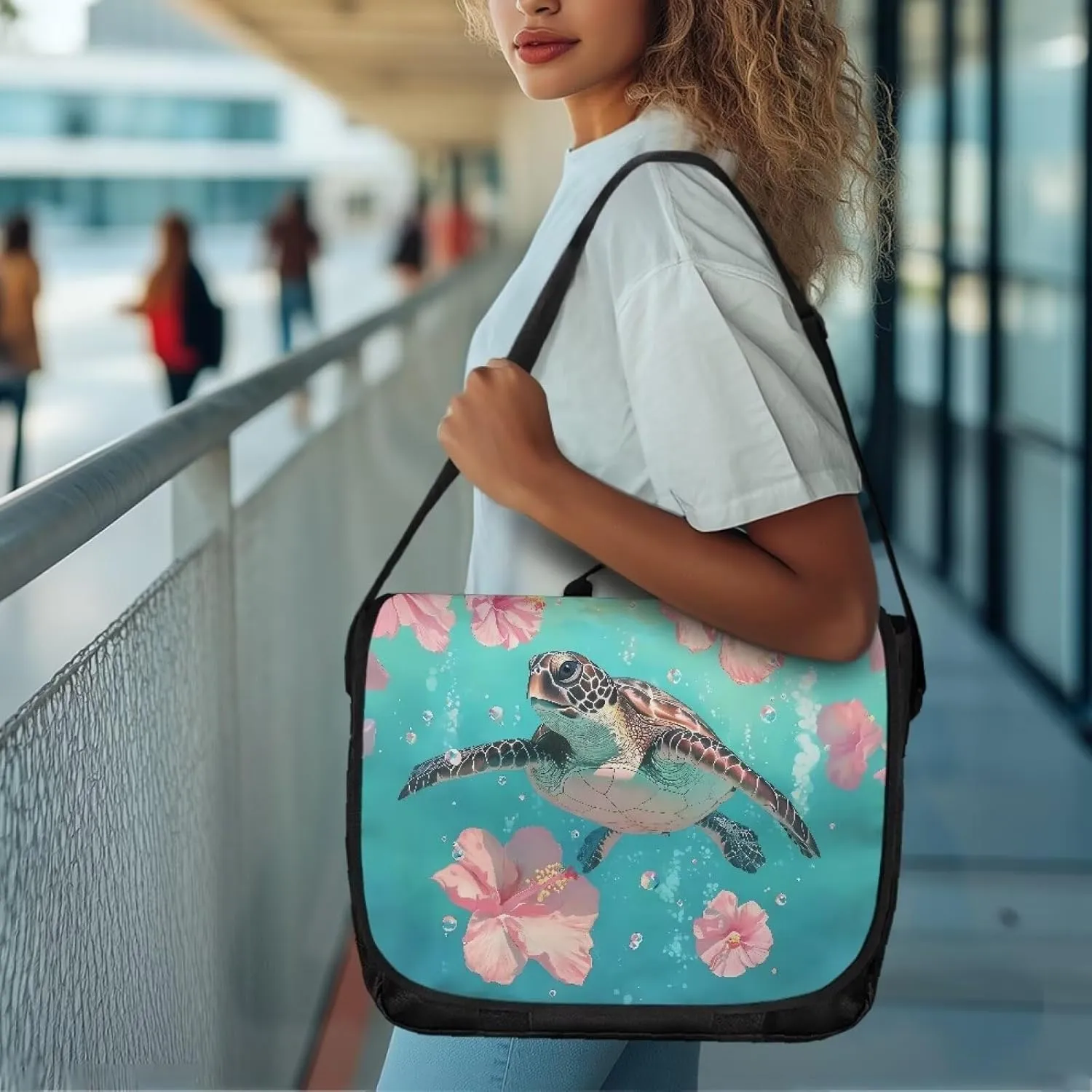 Women Vintage Flap Crossbody Bag Classic Large Messenger Bag Travel Shoulder Handbag Men Portable Laptop Satchel