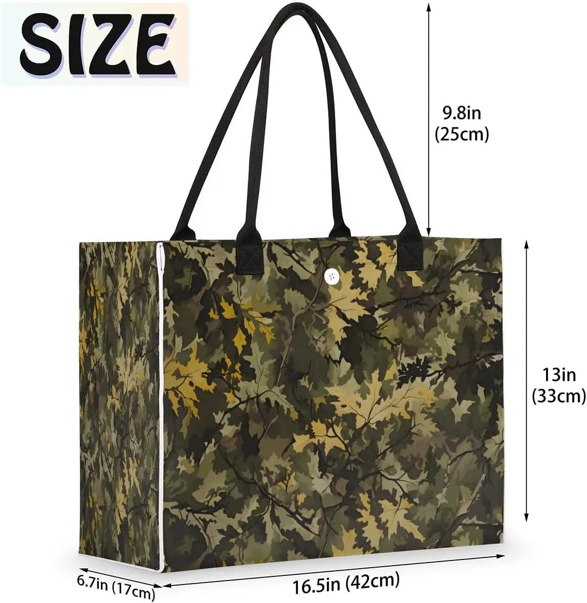 Womens Birthday Gifts Tote Bag Abstract Camouflage Leaf Beach Bags for Women Handbags