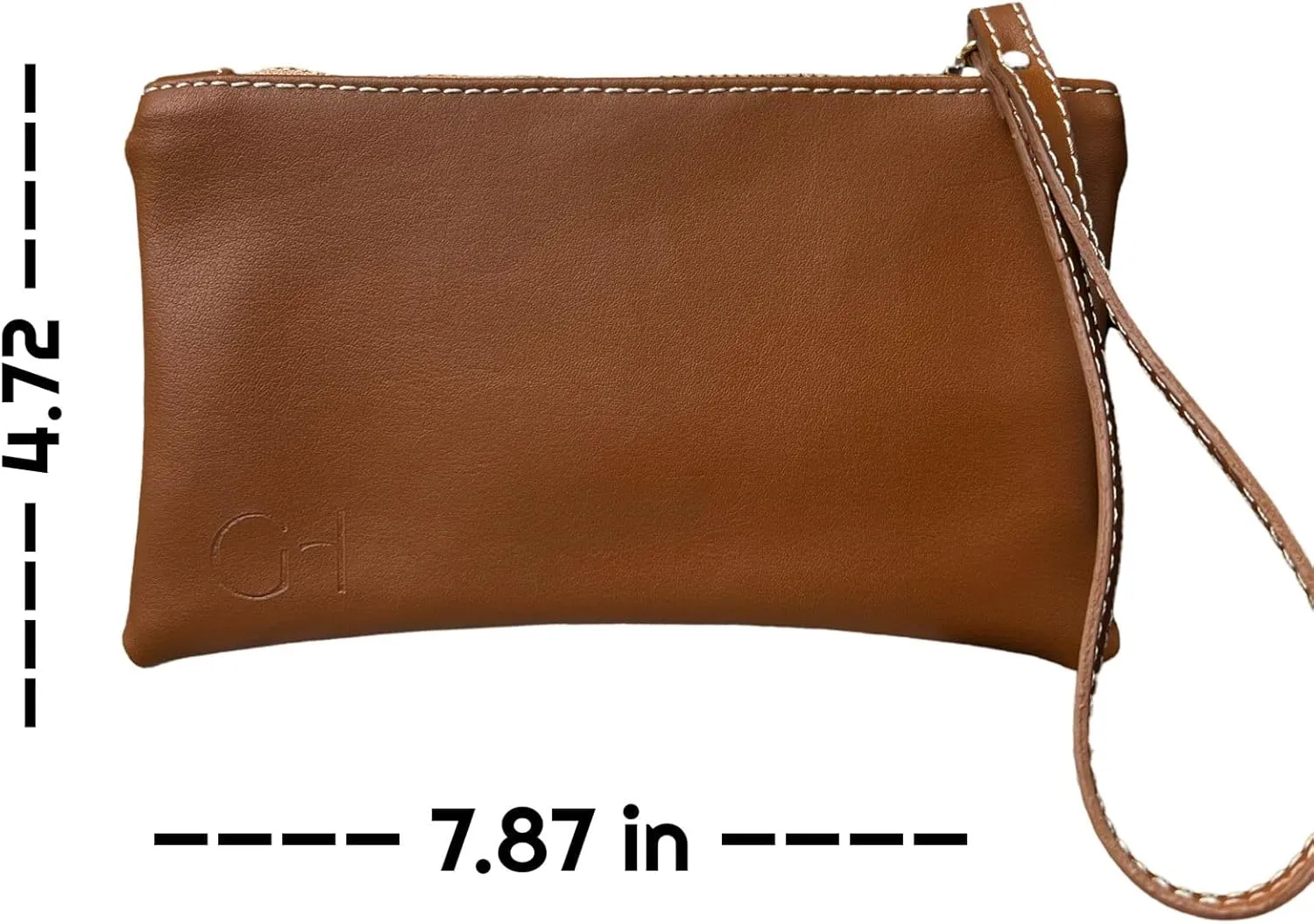 Women's eco-friendly wristlet - made with nopal cactus and corn leather, elegantly crafted in every detail.