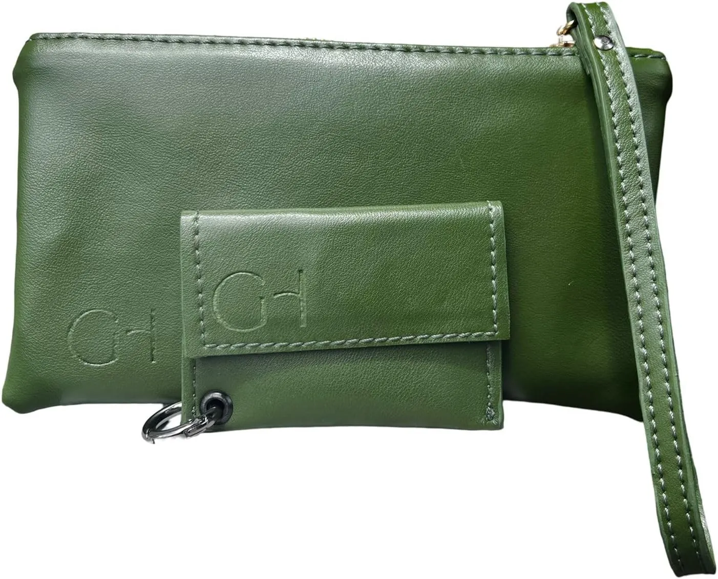 Women's eco-friendly wristlet - made with nopal cactus and corn leather, elegantly crafted in every detail.