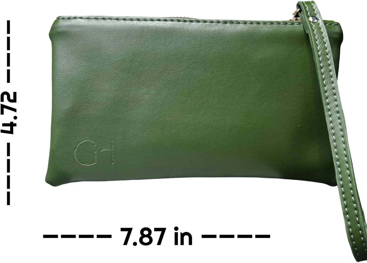 Women's eco-friendly wristlet - made with nopal cactus and corn leather, elegantly crafted in every detail.