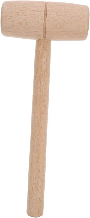 Wooden Mallet for Woodworking Hammer for Projects Rounded Head Design for Material Protection for Carving and Carpentry Tasks