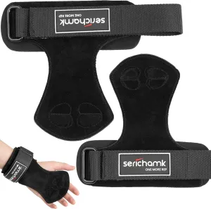 Wrist Straps for Weightlifting with Wrist Wraps,Leather Weight Lifting Wrist Wraps Grip Assistance Deadlift Straps Workout Gym Straps for Men and Women
