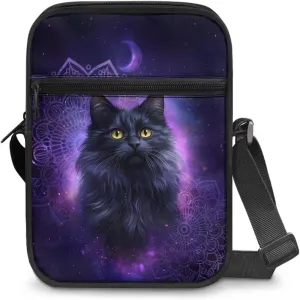 Xoenoiee Mini Messenger Bag for Women Men Small Crossbody Bag Shoulder Bag Water Resistant Sling Bags for Work Daily