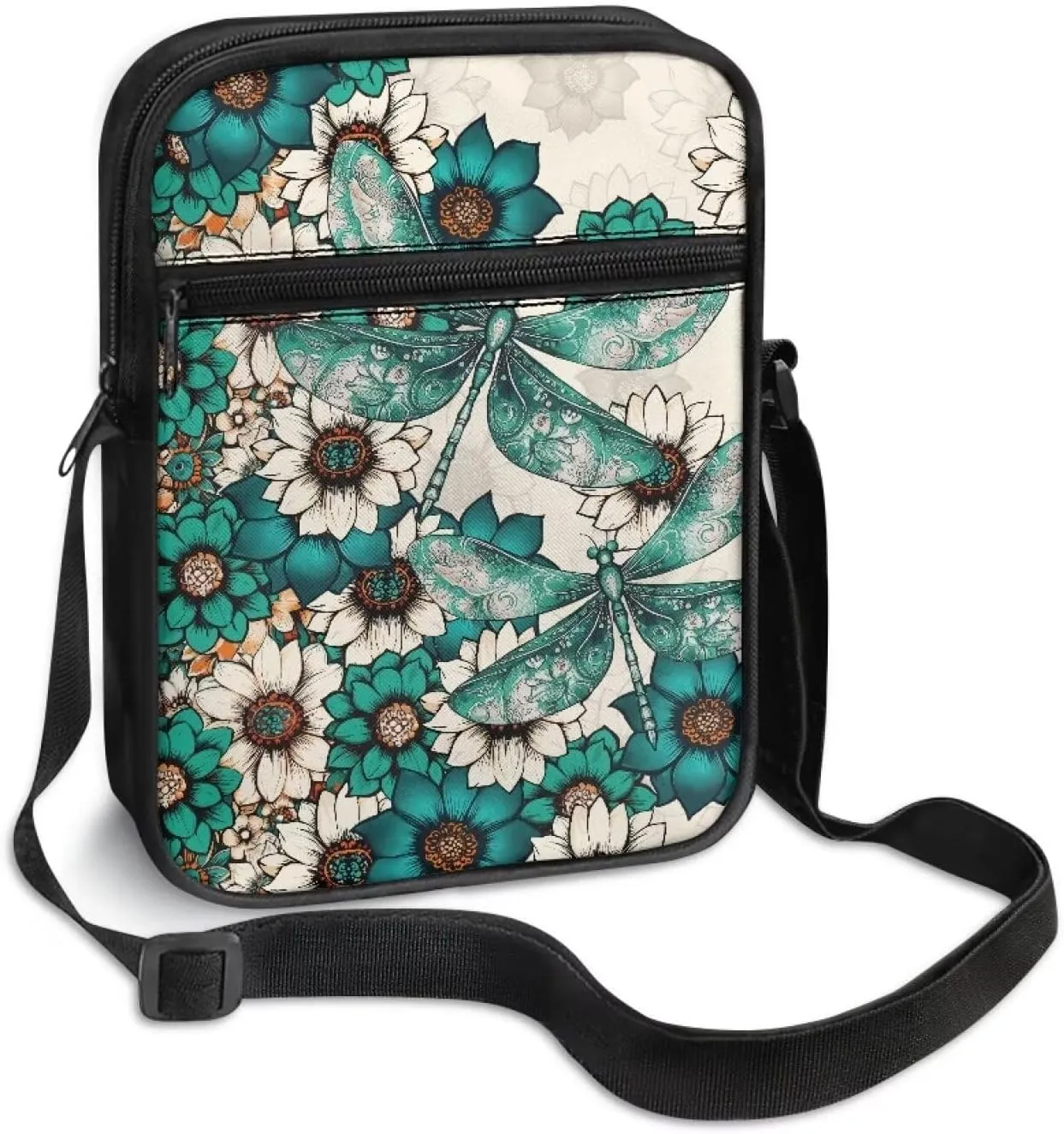Xoenoiee Mini Messenger Bag for Women Men Small Crossbody Bag Shoulder Bag Water Resistant Sling Bags for Work Daily