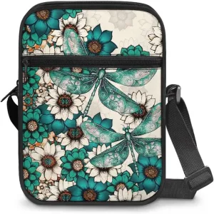 Xoenoiee Mini Messenger Bag for Women Men Small Crossbody Bag Shoulder Bag Water Resistant Sling Bags for Work Daily